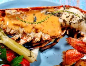 Homard grillé au barbecue