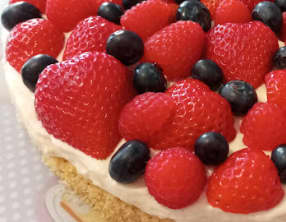 Le biscuit tiramisu aux fruits rouges