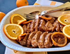 Filet mignon laqué à l’orange