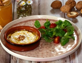 St-Marcellin rôti au miel et aux noix