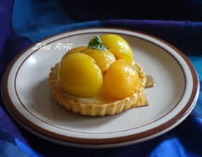 Tartelettes aux prunes mirabelles et crème pâtissière