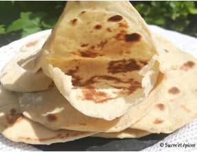 Pains pita libanais à la poêle