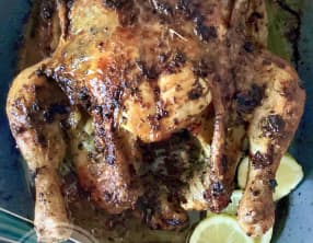 Poulet rôti de printemps au citron confit