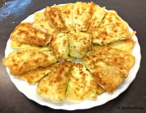 Courgettes panées au fromage