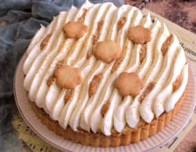 La tarte à la banane et au caramel