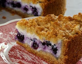 Sbriciolata aux myrtilles et ricotta