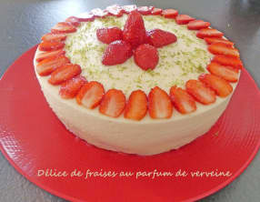 Délice de fraises au parfum de verveine