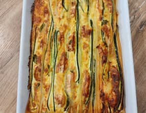 Crinkle courgette chèvre basilic