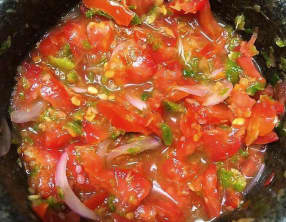Rougail tomate au gingembre
