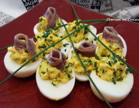 Oeufs mimosa au Boursin