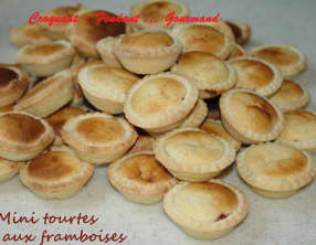 Mini tourtes aux framboises