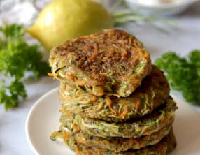Galettes courgettes carottes