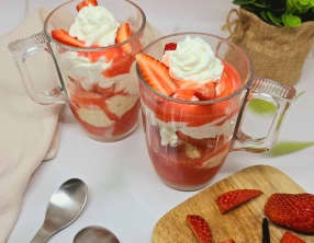 Liégeois à la fraise