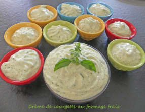 Crème de courgette au fromage frais