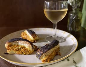 Feuilletés roulés au thon et au fromage frais