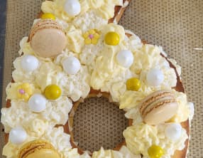 Number cake au citron