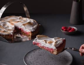 Tarte meringuée à la framboise