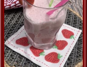 Milkshake à la fraise
