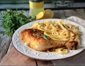 Poulet à l'estragon et au limoncello