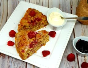Scones aux framboises