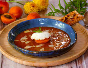 Velouté d'abricot à la verveine