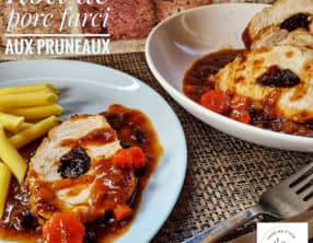 Rôti de porc farci aux pruneaux à l’autocuiseur