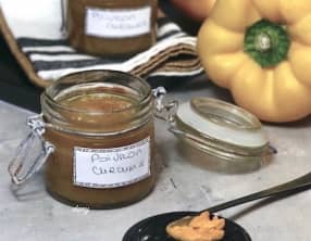 Confiture de poivrons au curry et curcuma