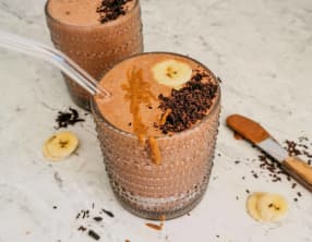 Smoothie banane chocolat