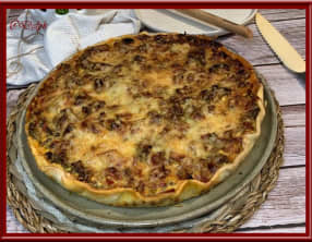 Tarte aux poivrons et bœuf haché