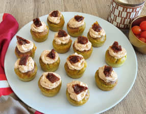 Muffins pesto crème tomates séchées