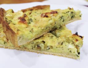 Quiche au thon, pomme de terre et fromage