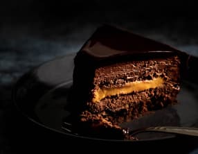 Entremets chocolat - caramel