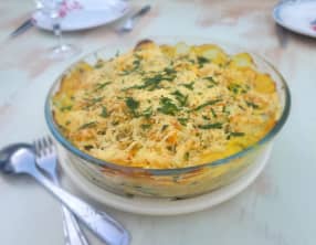Gratin de courgettes au curry