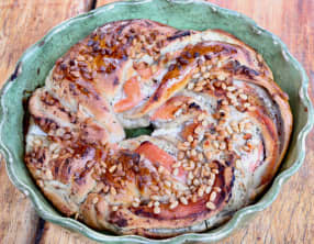 Babka salée au saumon et au fromage frais