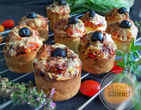 Muffins façon pizza