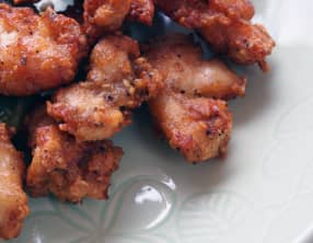 Poulet frit à l'ail et au poivre