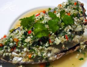 Poisson vapeur au citron vert et à l’ail