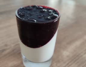 Panna Cotta aux myrtilles