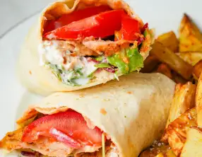 Wrap végétarien façon kebab