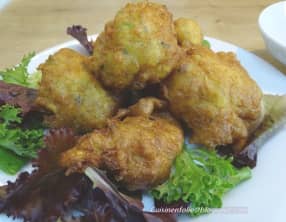 Beignets salés, acras et tempuras