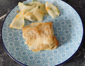 Brick de cabillaud et fenouil aux agrumes