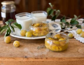 Compotée de mirabelles au thym