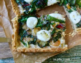Tarte aux blettes et mozzarella