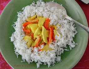 Curry de poulet au poivron