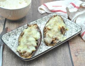 Aubergines farcies au bœuf