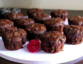 Muffins tout chocolat au sirop d'orange