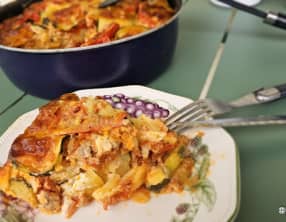 Moussaka de courgettes et pommes de terre