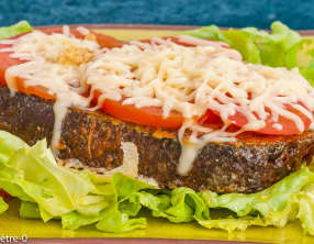 Pain perdu salé tomate emmental