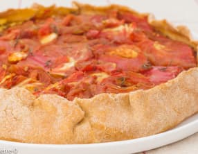 Tarte rustique à la tomate