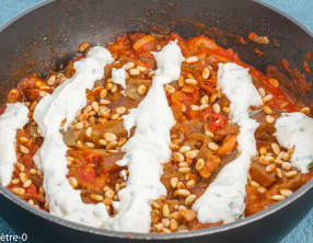 Mezze d’aubergines et de tomates